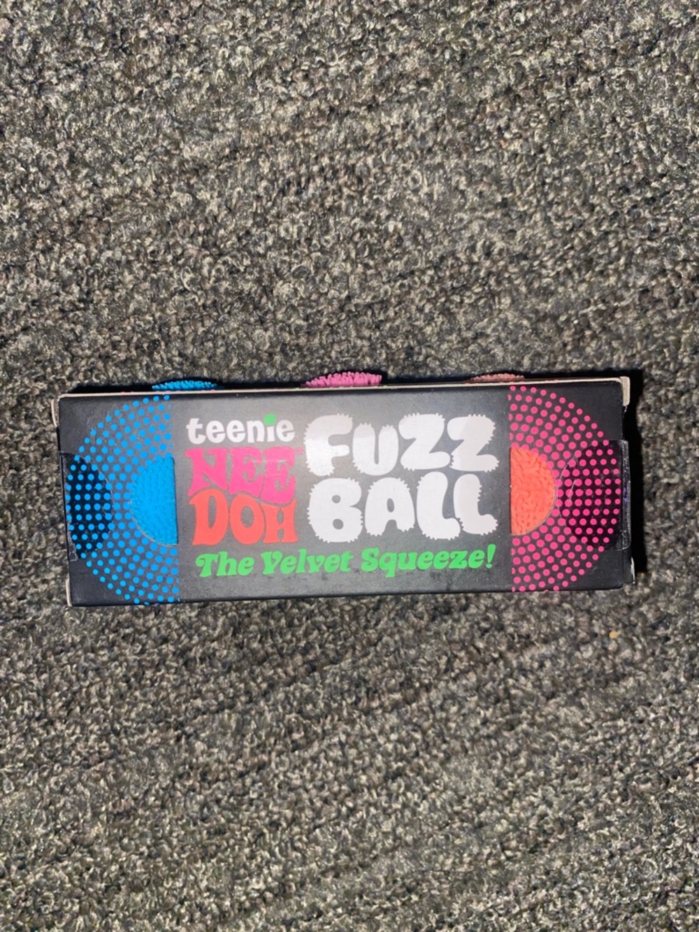 Teenie Nee Doh Fuzz Ball - Multicolor Velvet Squeeze